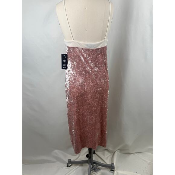 NWT Velvet Slip Dress Size‎ M Romantic Feminine 90s Y2K Club Nightlife Sexy Pj's - Picture 2 of 9
